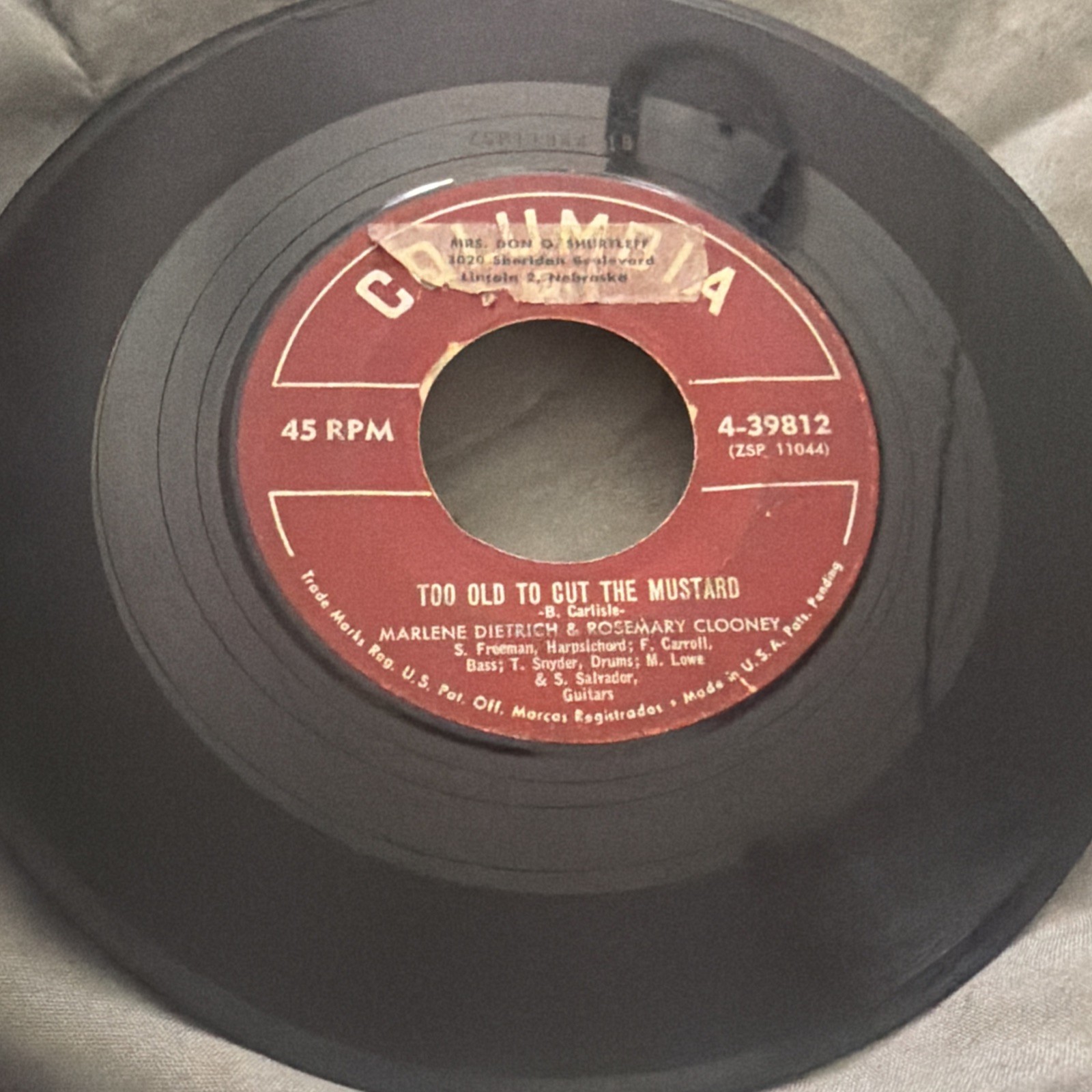 Good for nothin' record 39812 by rosemary clooney