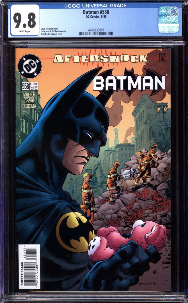 BATMAN #558 CGC 9.8 WHITE PAGES // DC COMICS 1998