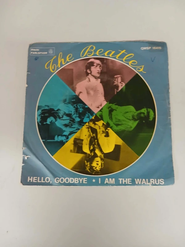 45 giri vinile Beatles Hello goodbye