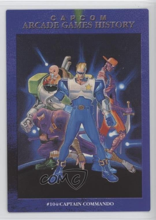 1998 Bandai All Capcom World Carddass Masters Captain Commando #104 0q9m