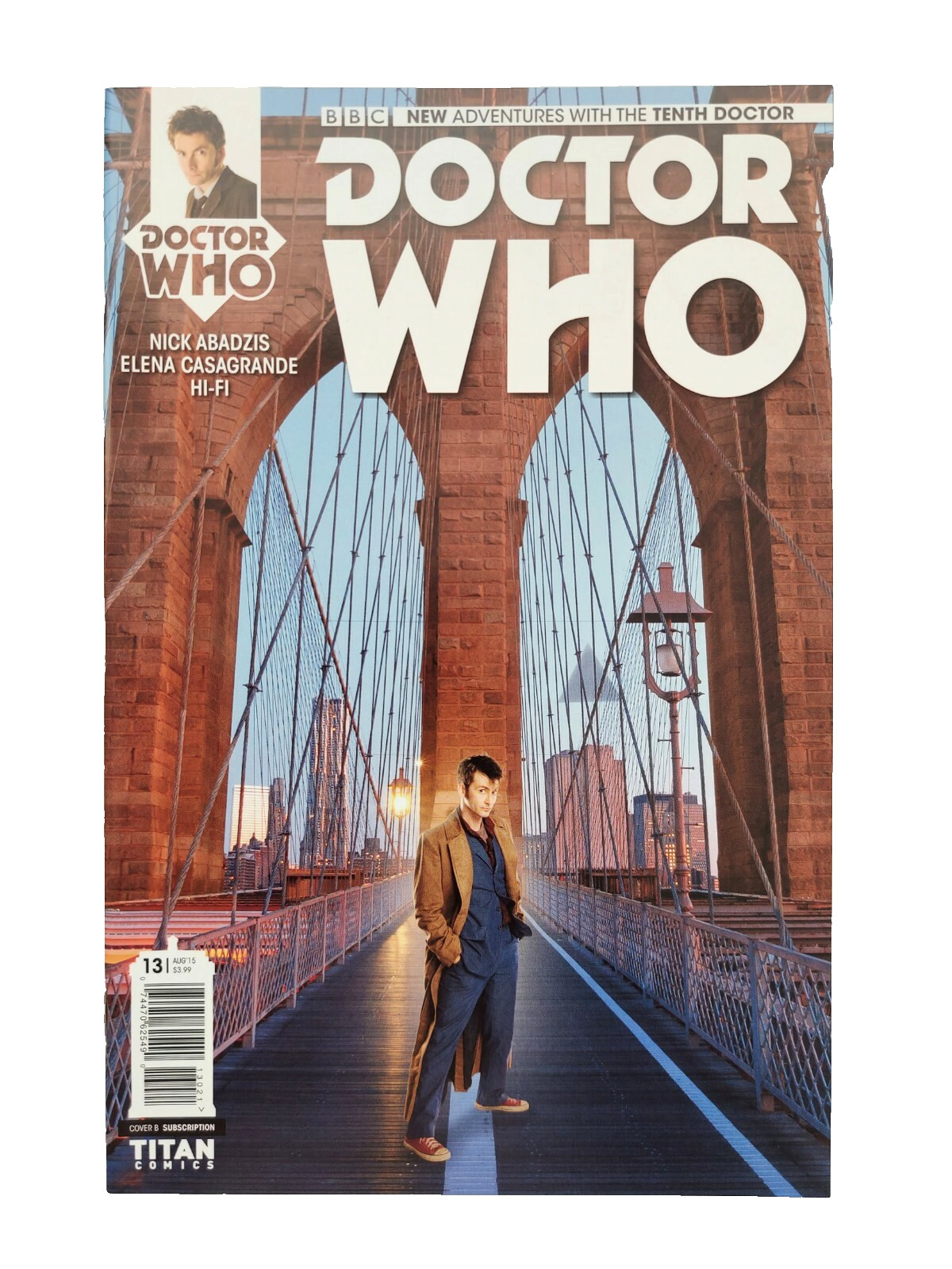 Titan Comics Doctor Who The Tenth Doctor #13 Cover B Subscription August 2015