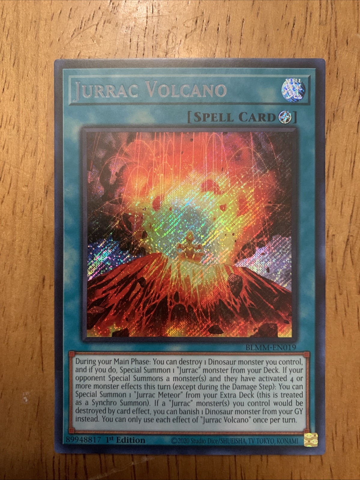 Yugioh! 1x Jurrac Volcano BLMM-EN019 Secret Rare 1st Ed NM