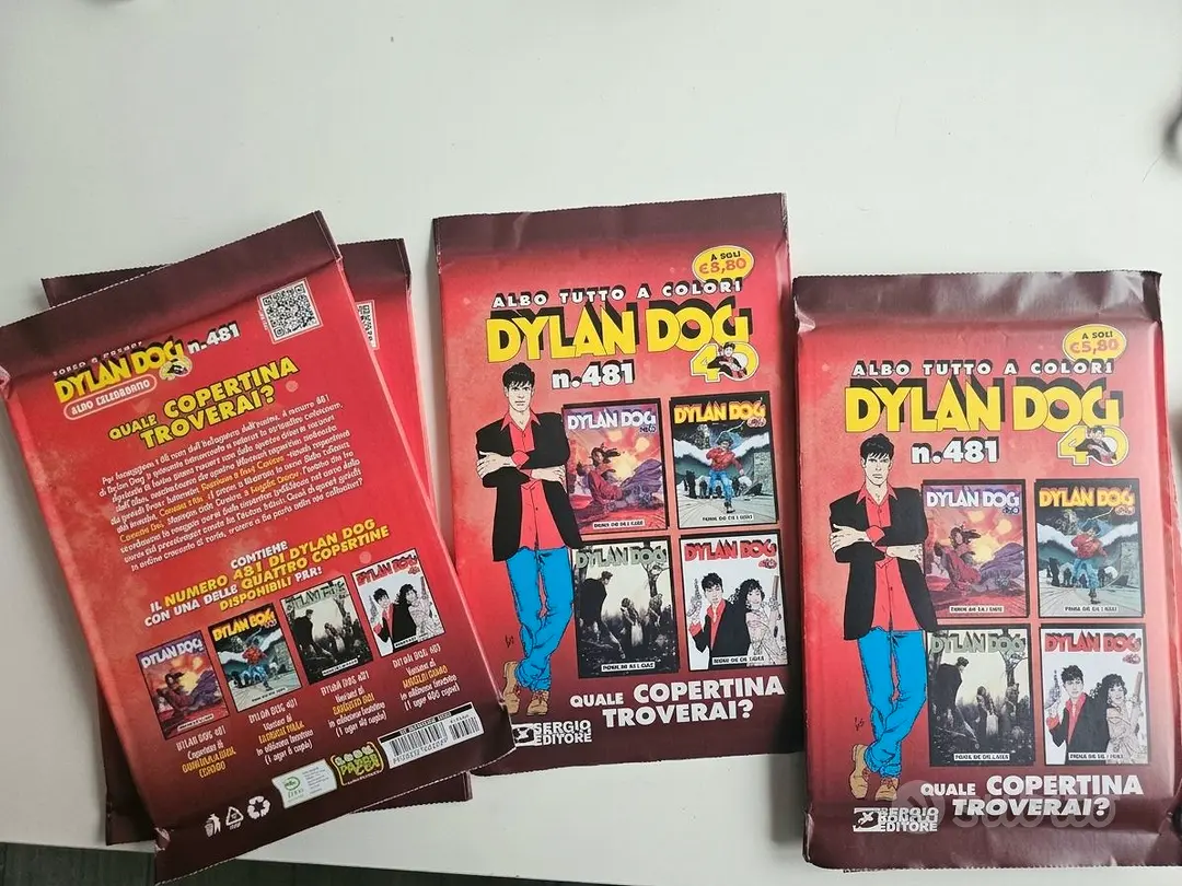 5 buste sigillate n. 481 Dylan Dog