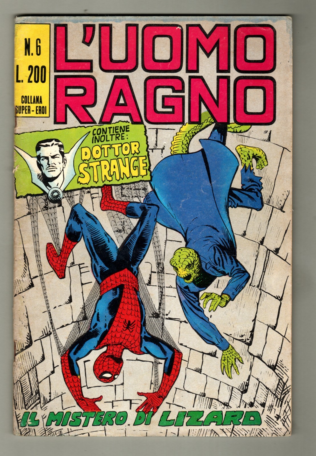 L'UOMO RAGNO N°6 EDITORIALE CORNO 1970