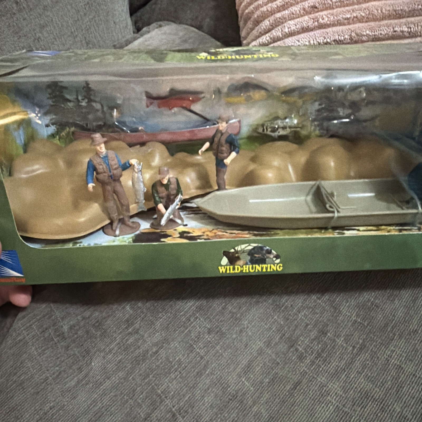 Set Figurine Caccia Selvaggia Newray Vintage Pesca NUOVE