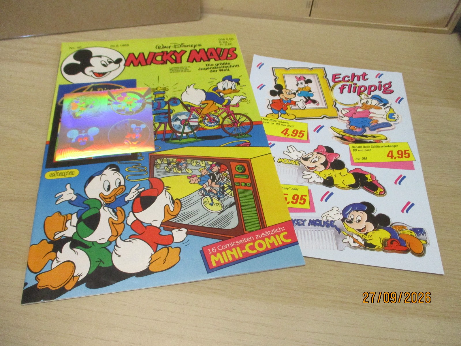 Topolino 40 / 1988 con supplemento + pubblicità