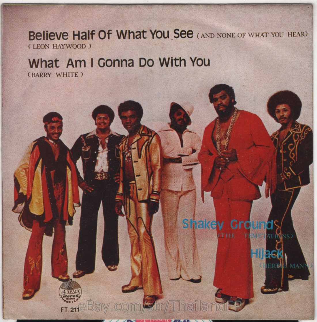 THE TEMPTATIONS /BARRY WHITE /HERBIE MANN /LEON HAYWOOD THAI EP 7" THAILAND