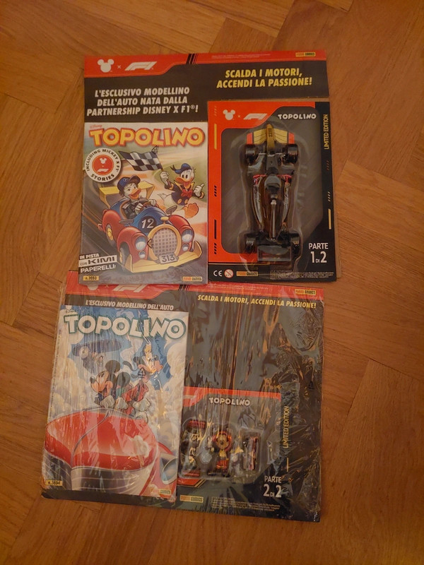 Topolino 3692 e 3693 con formula 1