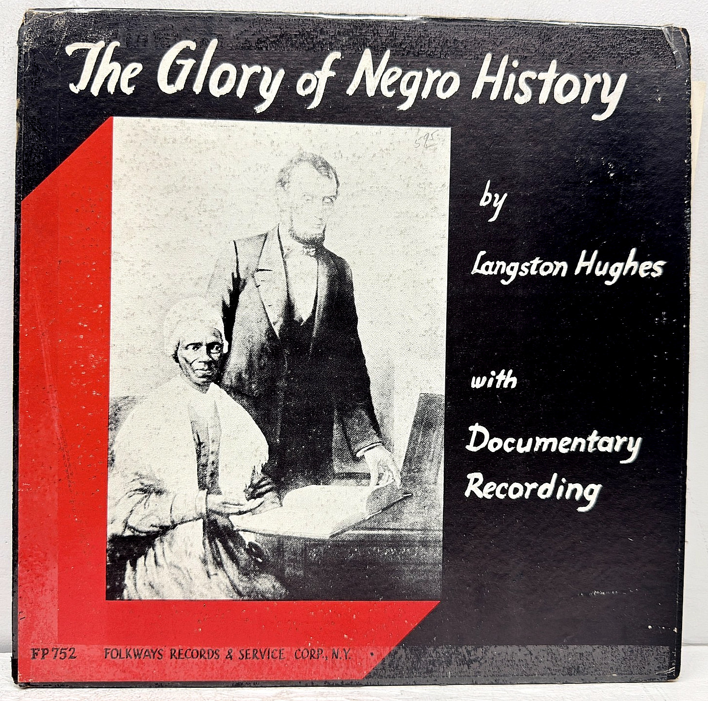 Langston Hughes The Glory Of Negro History 1955 Vinyl Folkways Records LP