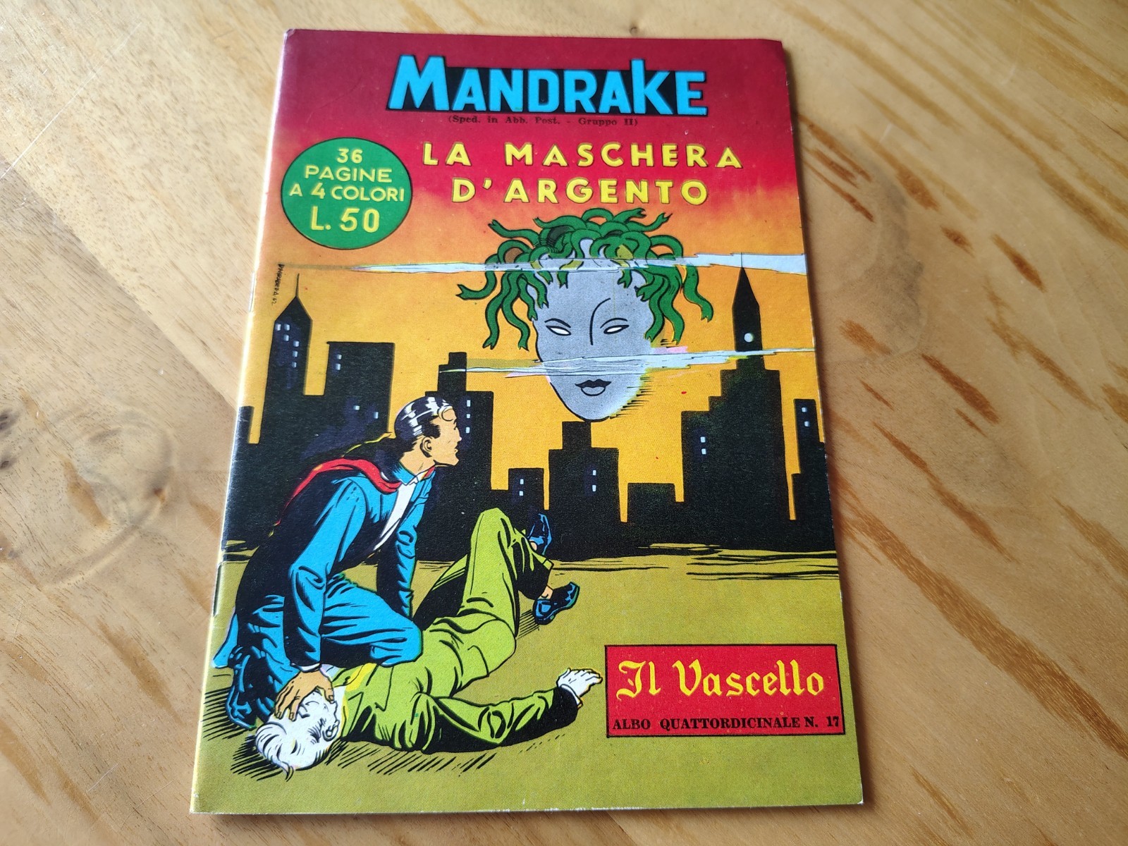 Mandrake  N°17 - Prima Serie SPADA Ed. Il vascello 1962 (Eccellenti condizioni)