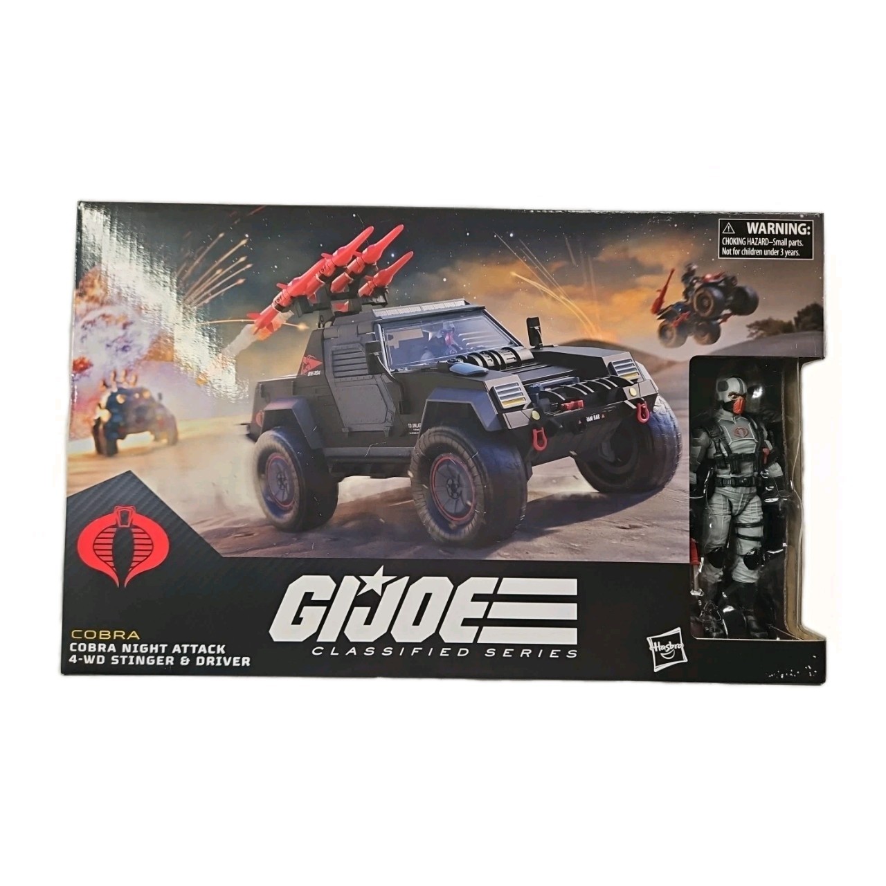 G.I. Joe Classified Series Stinger w Driver Cobra Night Attack 4-WD New Sealed 