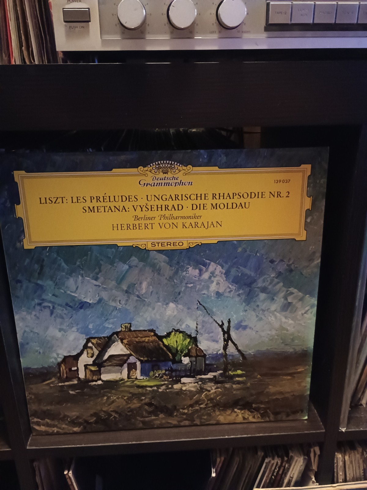 Herbert von Karajan Liszt Les Preludes Hungarian Rhapsody No 2 Smetana Vinyl VG+