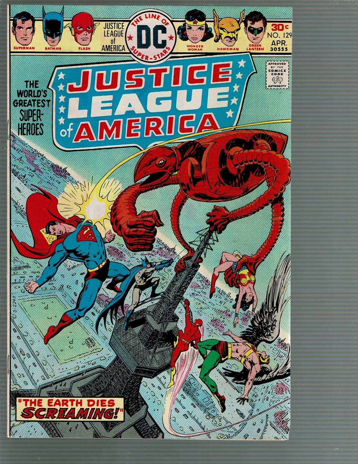 Justice League of America 129 Death of Red Tornado ottime condizioni+
