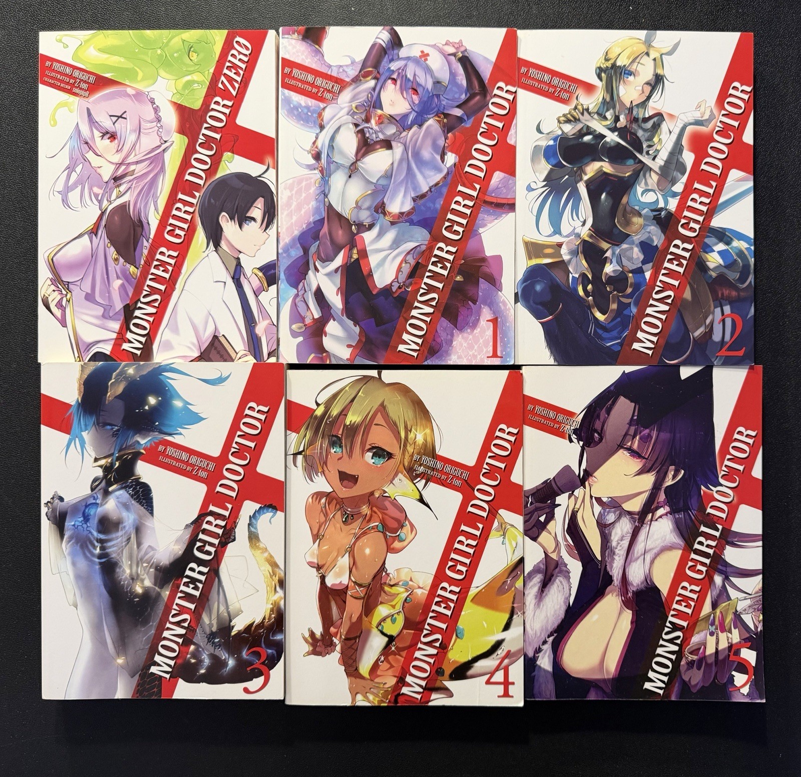 Monster Girl Doctor light novel vol 1,2,3,4,5 & zero 0 leggi 4 dettagli non manga