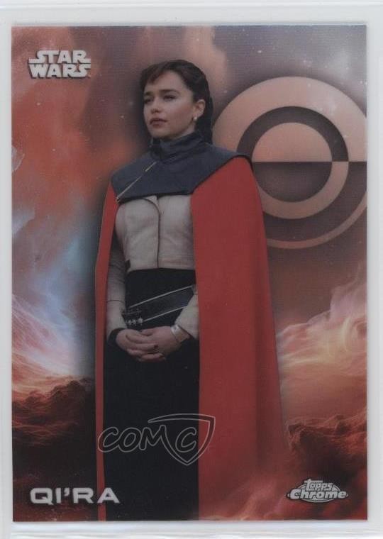 2025 Topps Chrome Star Wars rifrattore Qi'ra #150 0ui7
