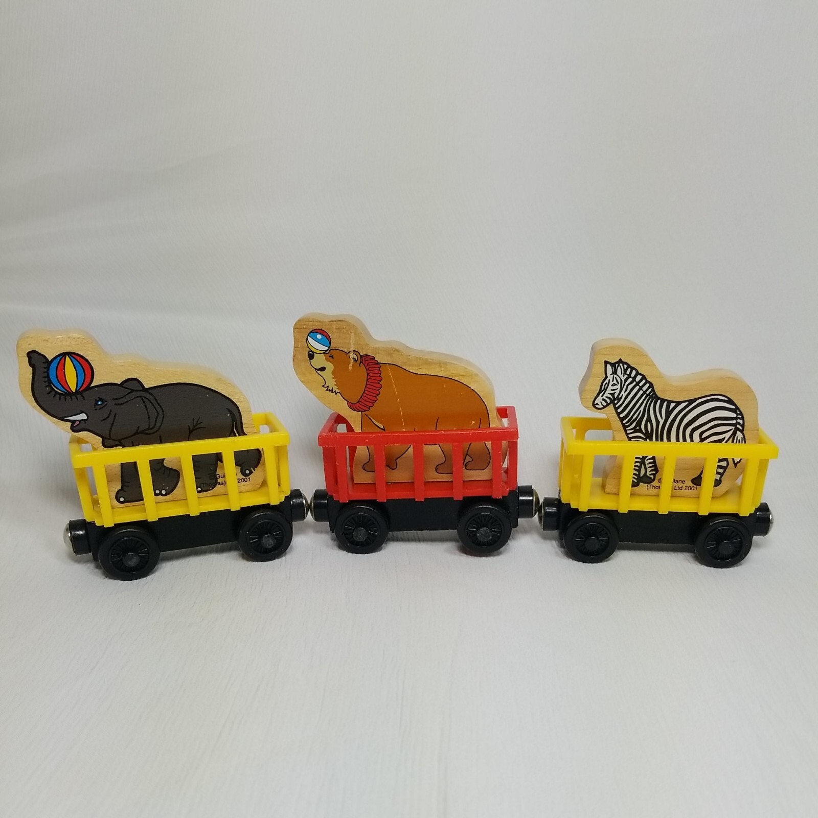 Thomas & Friends Vintage 2001 Circo Zoo Orso Elefante Zebra Treno Animali Legno