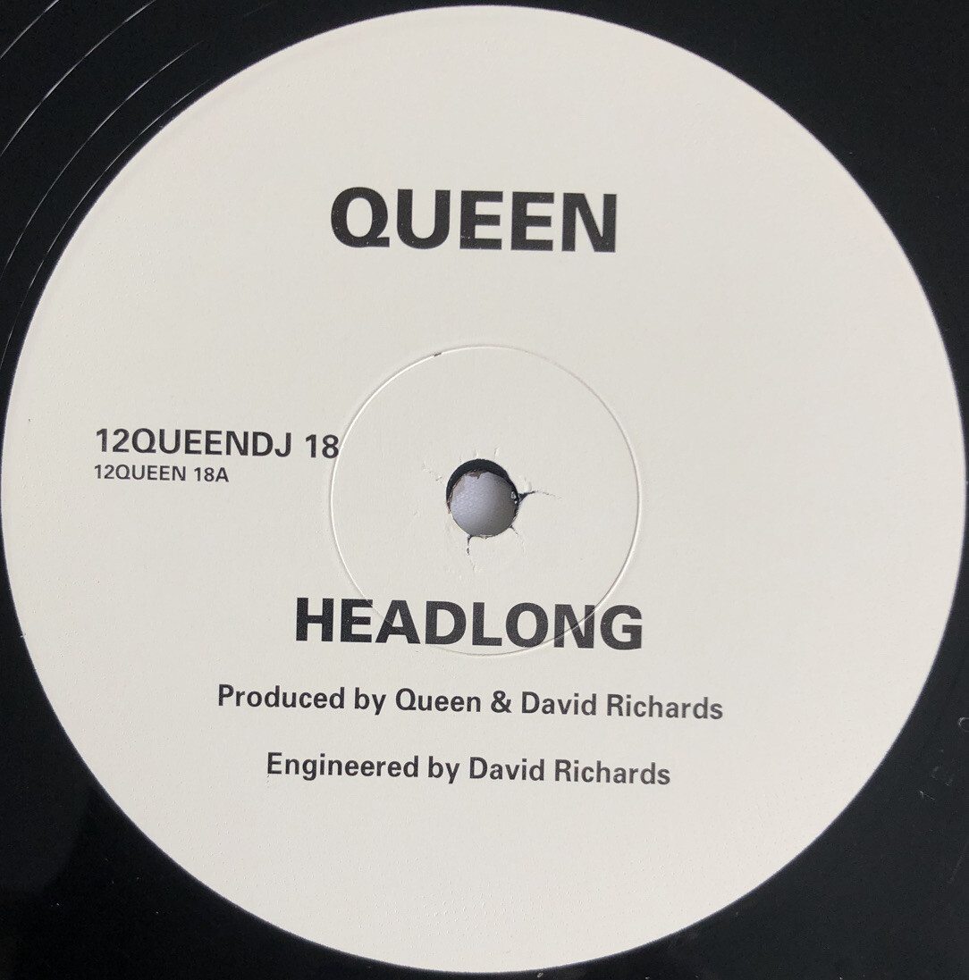 QUEEN -Headlong- Rare UK White Label Promo 12” 12 QUEENDJ 18 (Vinyl Record)