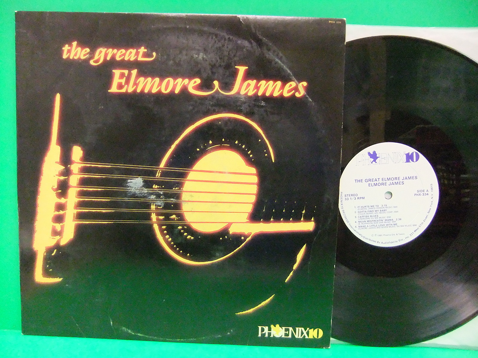 Elmore James The Great 1981 NM/VG Record Blues Phoenix 10 PHX 334 Slide Guitar