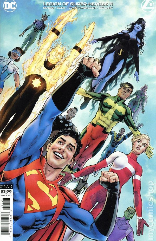 Legione dei Supereroi #11B Scott Variant VF 2021 Immagine Stock