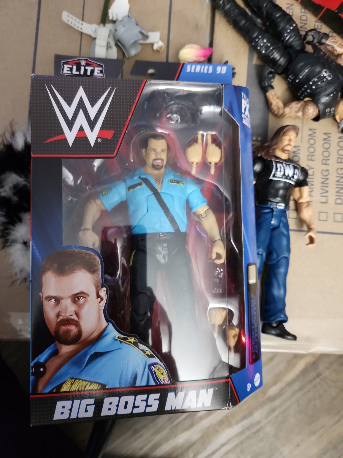 WWE Mattel Big Boss Man Elite Series #90 Wrestling Figure NUOVO Bossman 2021