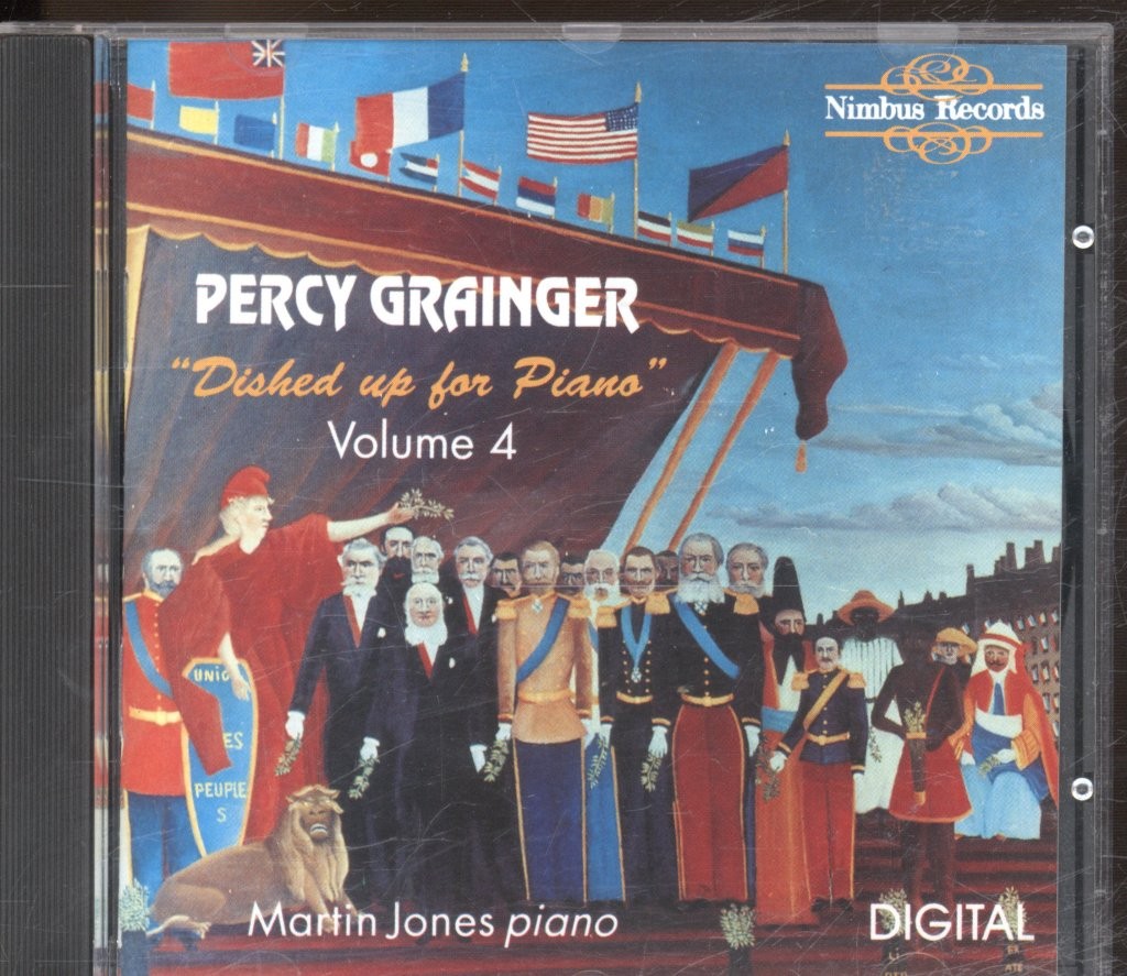 NI5255 Martin Jones Percy Grainger - Dished Up For Piano Volume 4 CD UK Nimbus
