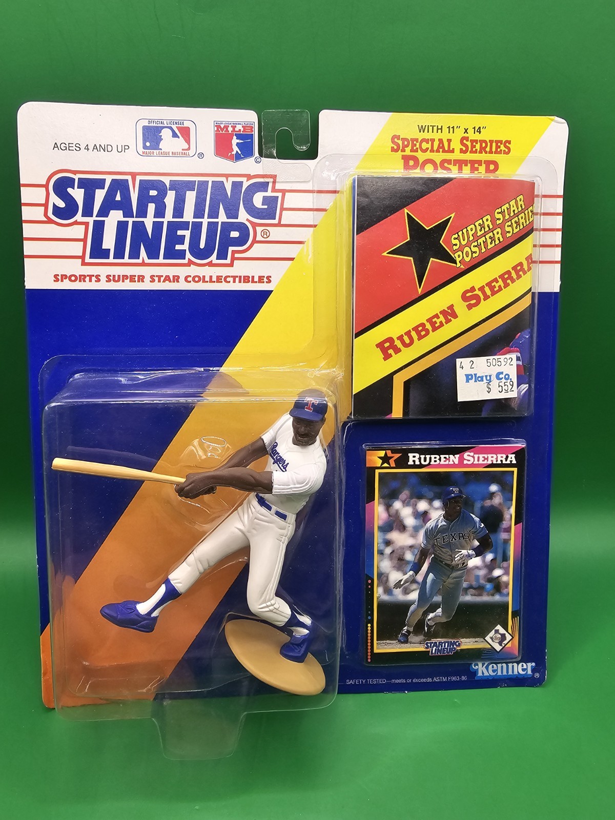 1992 Starting Lineup Ruben Sierra Texas Rangers Kenner Toys MLB