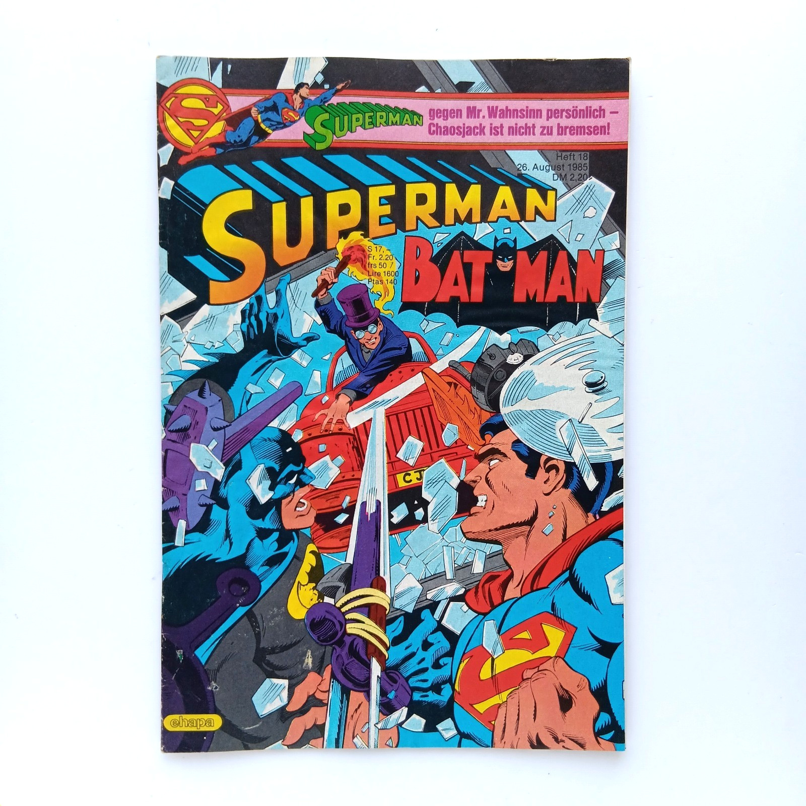 Superman Batman fascicolo 18 (1985) con angolo da collezione, Ehapa Z 2+