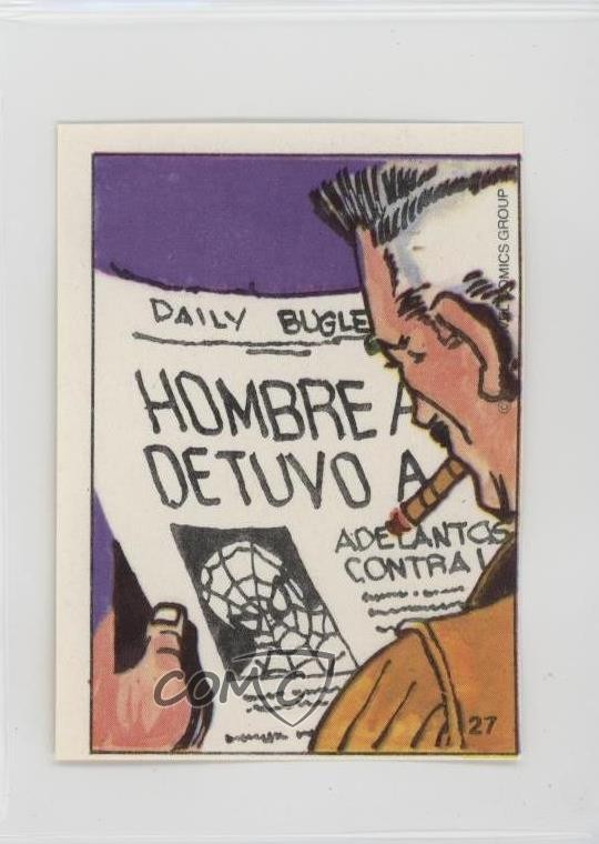 1980 Terrabusi Marvel Hombre Arana (Spider-Man) J Jonah Jameson #27 m5i