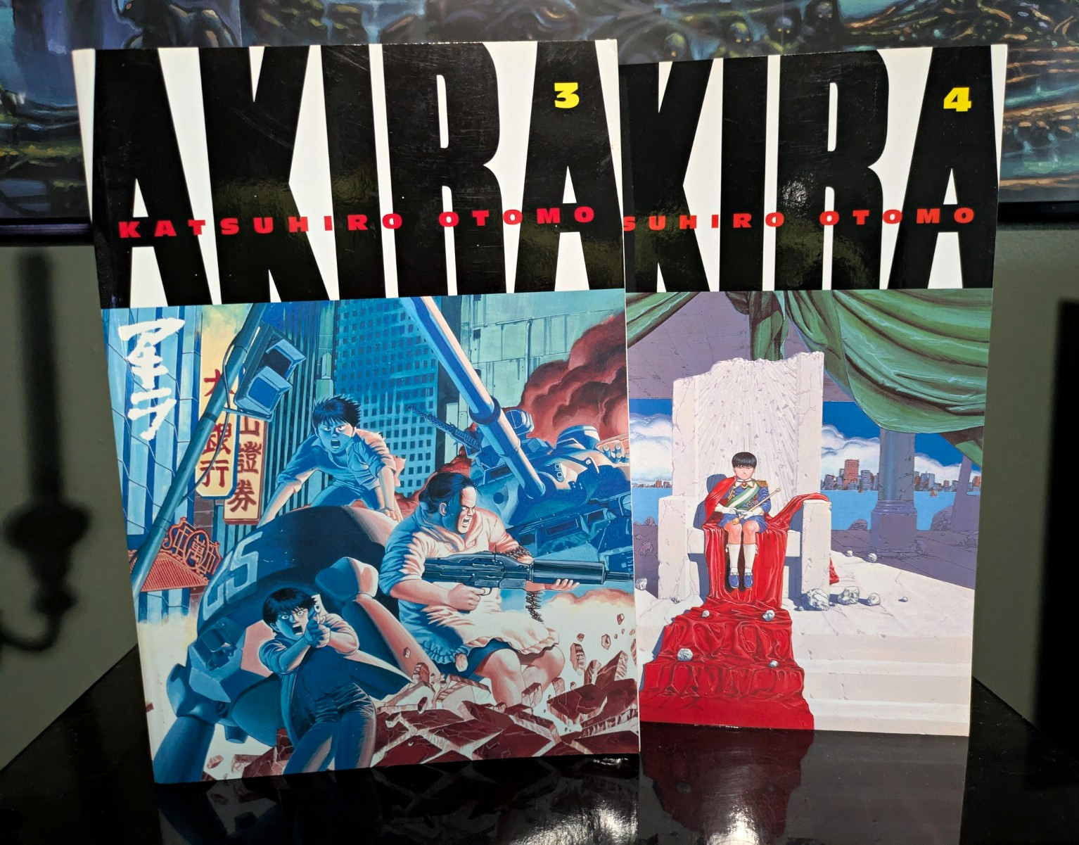 Akira vol. 3 e vol. 4 manga softcover inglese di Katsuhiro Otomo