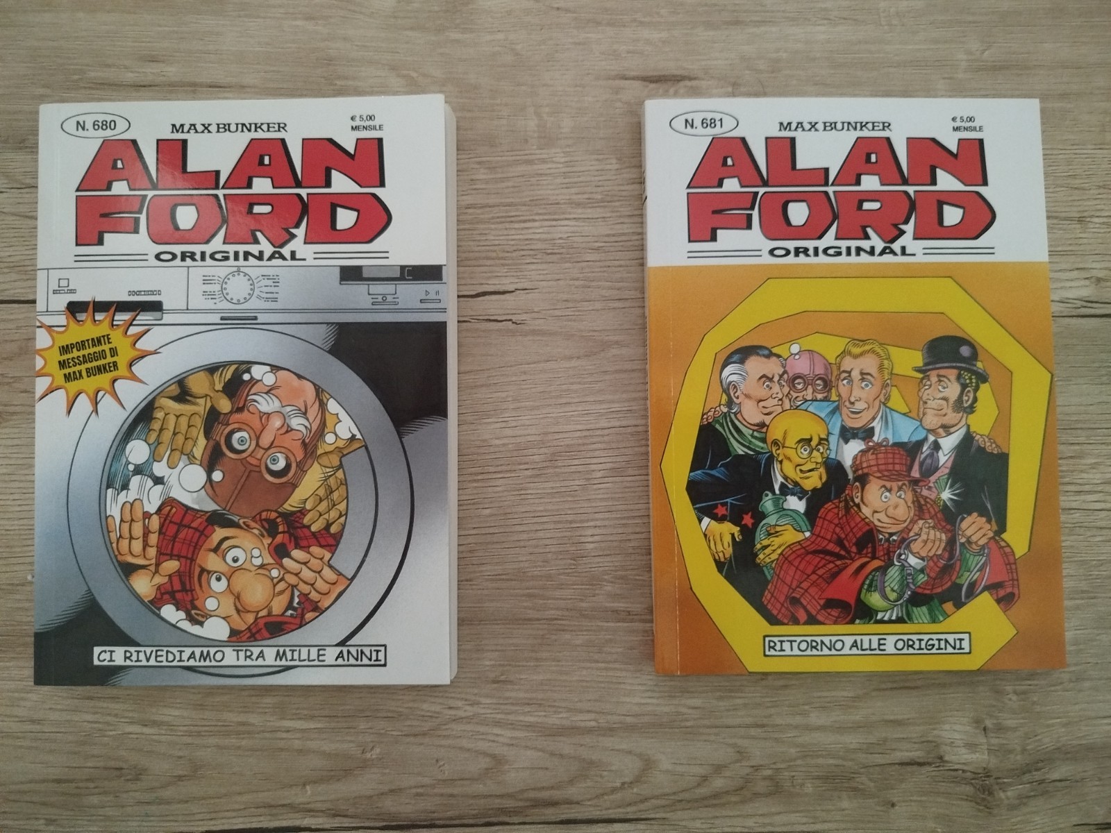 Alan Ford Original Lotto 2 fumetti n. 680-681 Max Bunker Italiano