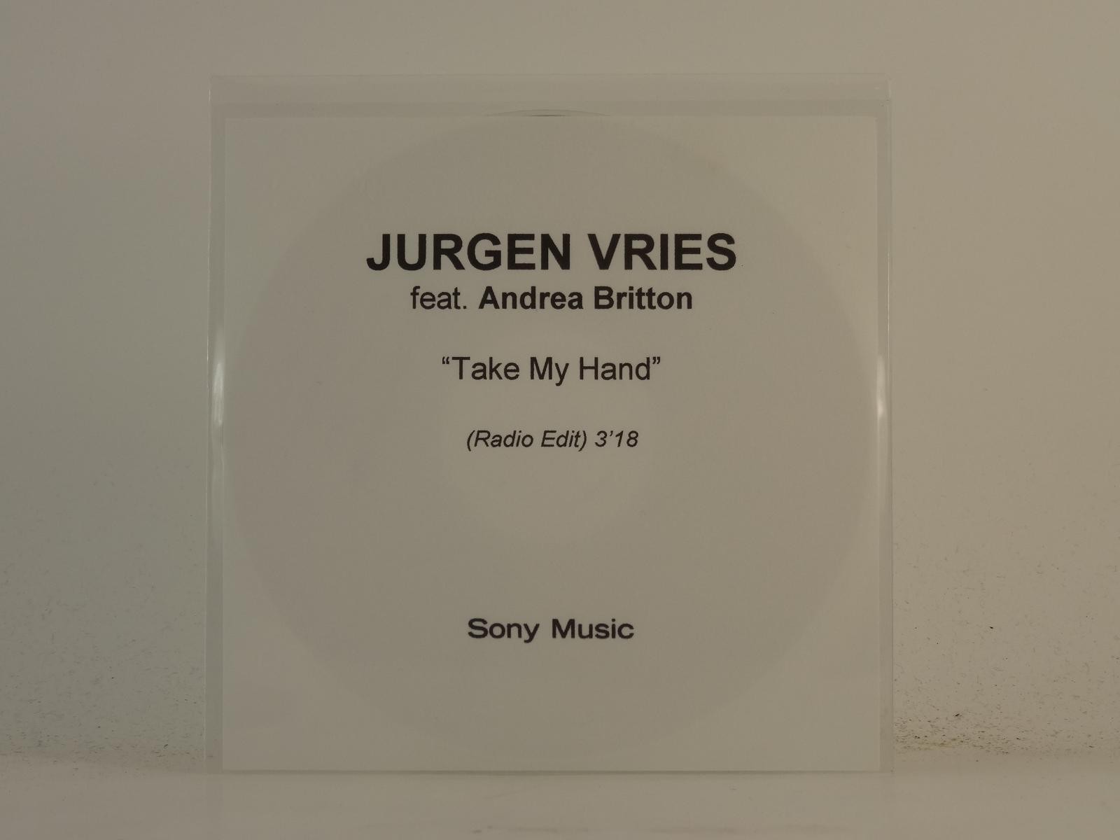 JURGEN VRIES FT ANDREA PRITTON TAKE MY HAND (H1) 1 Track Promo CD Single includi