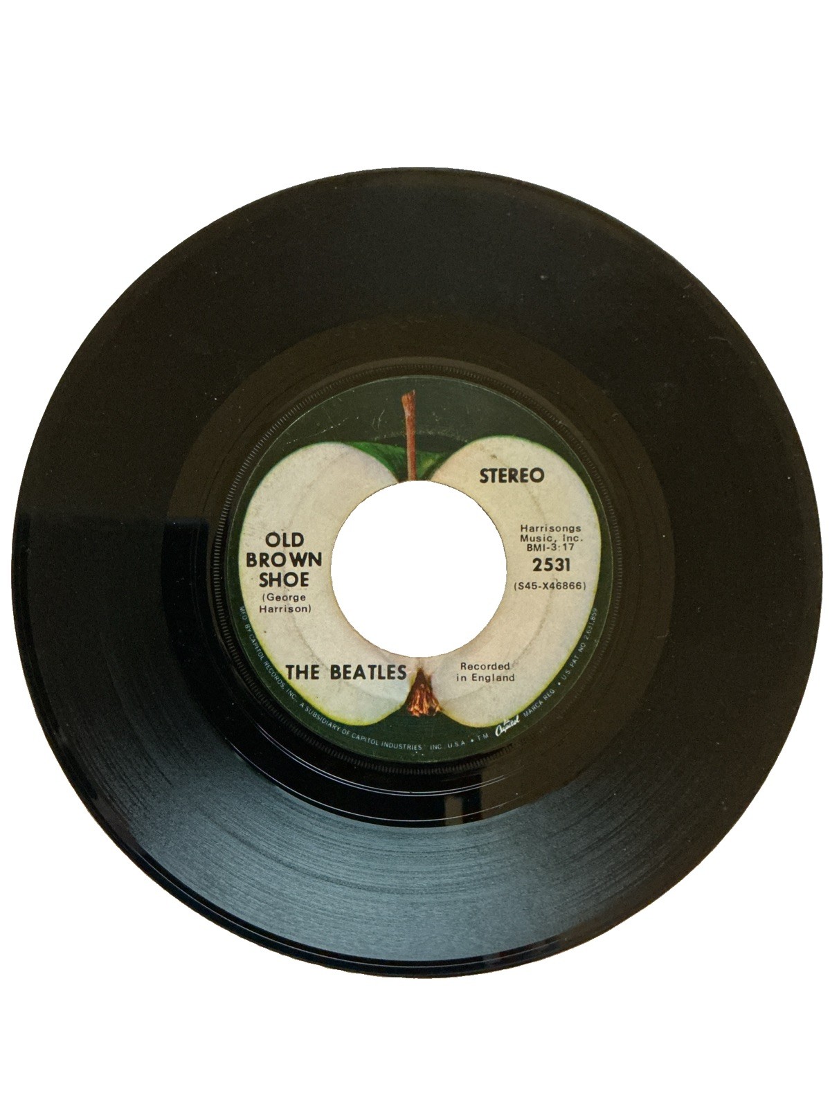 The Beatles Old Brown Shoe/John & Yoko 7" 45 Apple 2531 Stereo Vinyl