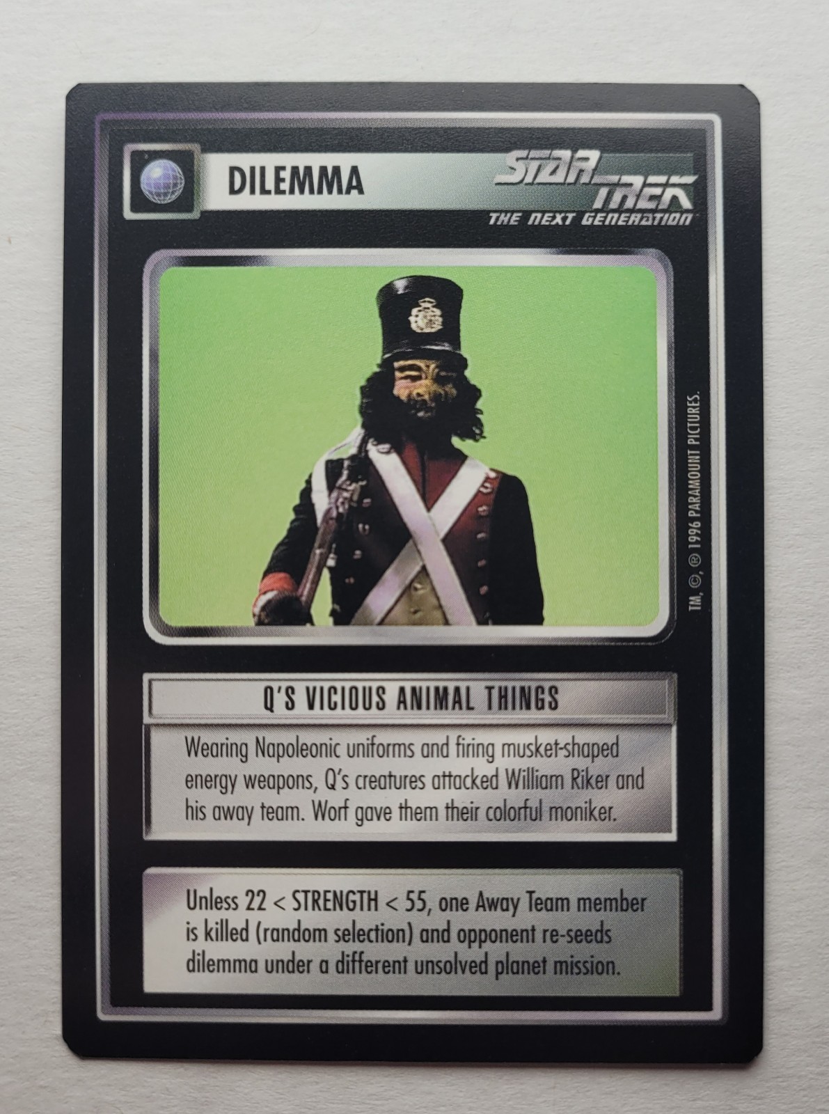 Star Trek CCG: Q'S ANIMAL THINGS + BONUS | Non comune | RISPARMIA FINO AL 25% | 1E Q Cont