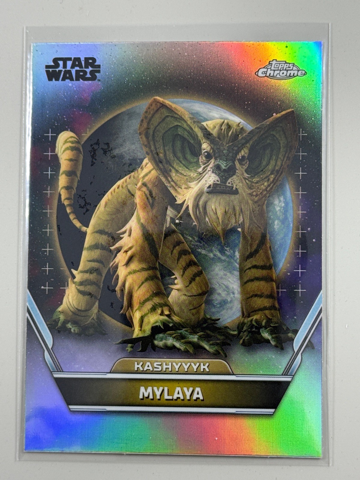 Topps Star Wars 2024 Hyperspace Mylaya Kashyyyk Refractor #8