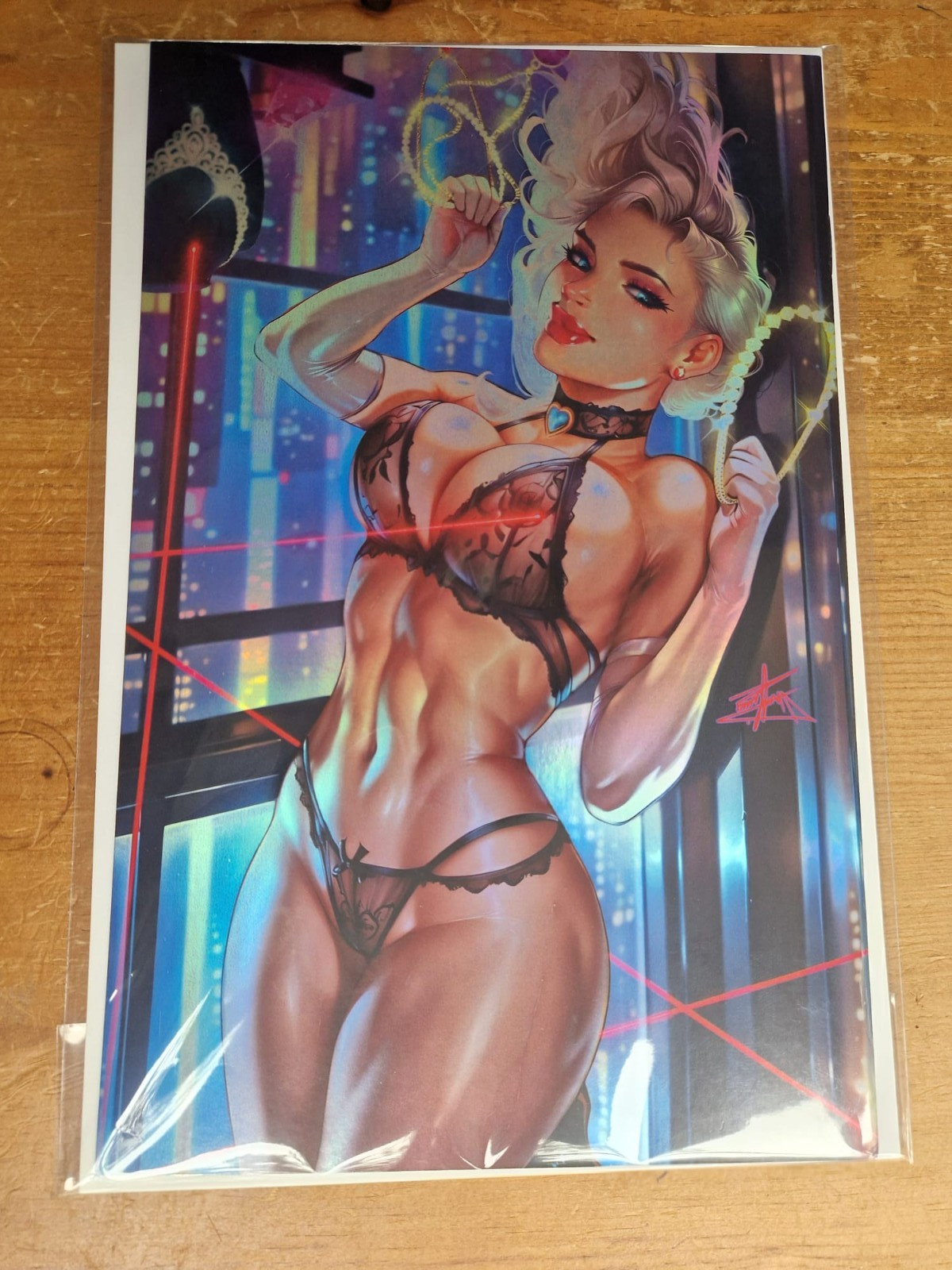 Artist Alley Comics Multiverse Saga Black Cat Lingerie Virgin Foil