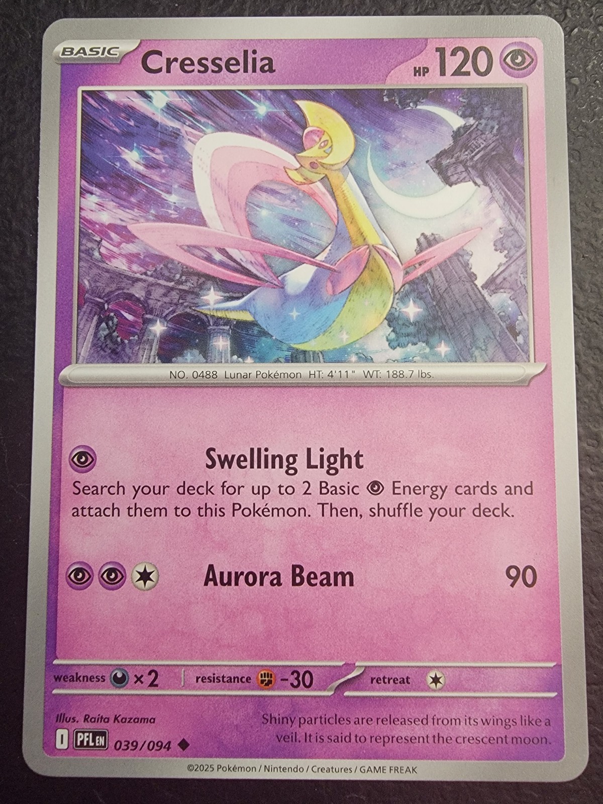 Pokemon TCG Cresselia 039/094 Me02: Phantasmal Flames Regular NON-Foil