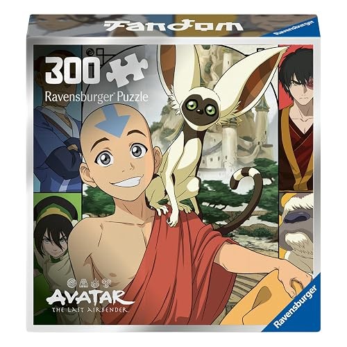 Ravensburger - Avatar The Last Airbender, Puzzle Adulti 300 Pezzi 27x39cm