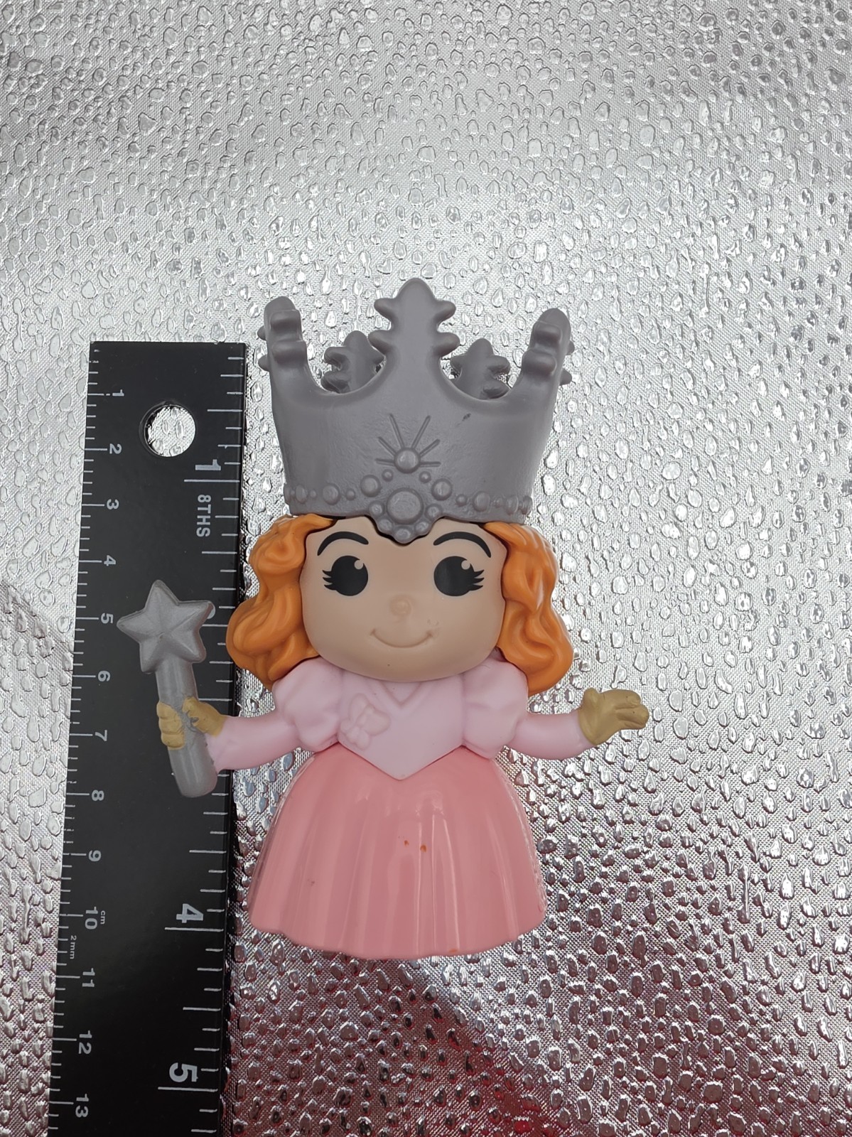 Modellino giocattolo McDonald's Wizard of Oz Glinda La strega buona 2013 circa 3,5"
