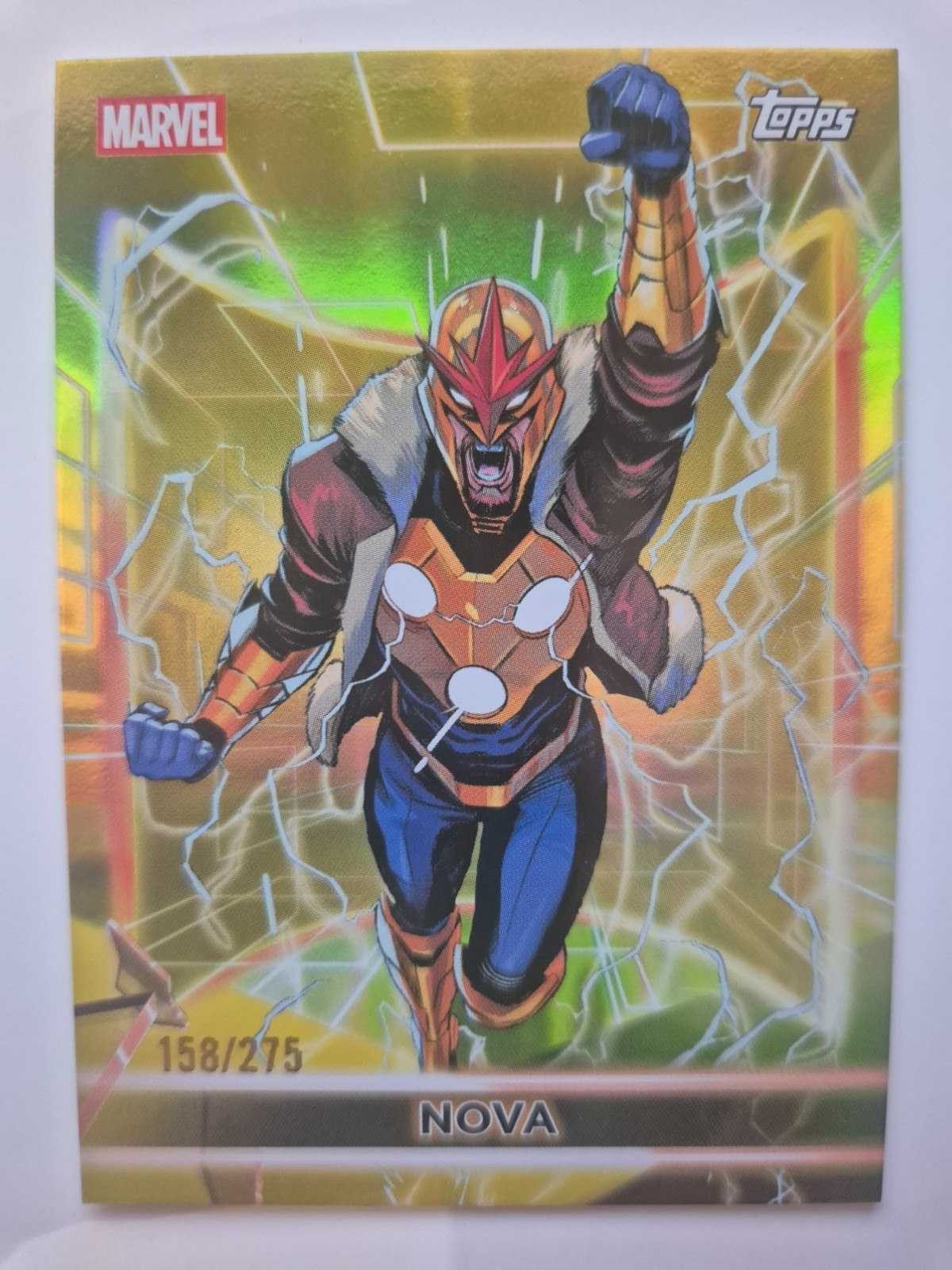 2026 Topps Marvel Neon 81 Nova Yellow /275