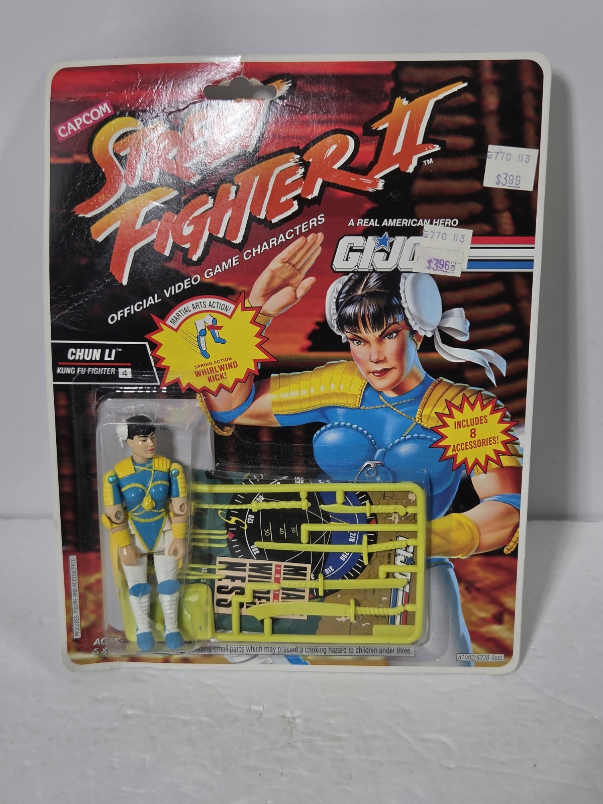 CHUN LI Capcom Street Fighter II 2 G.I. Modellino Hasbro Joe 1993 SIGILLATO NUOVO