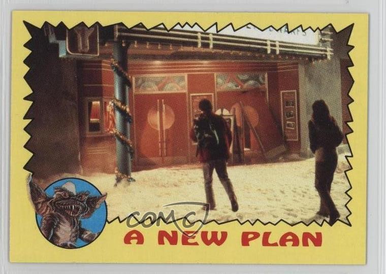 1984 Topps Gremlins Kate Beringer Billy Peltzer Gizmo un nuovo piano #58 2k3