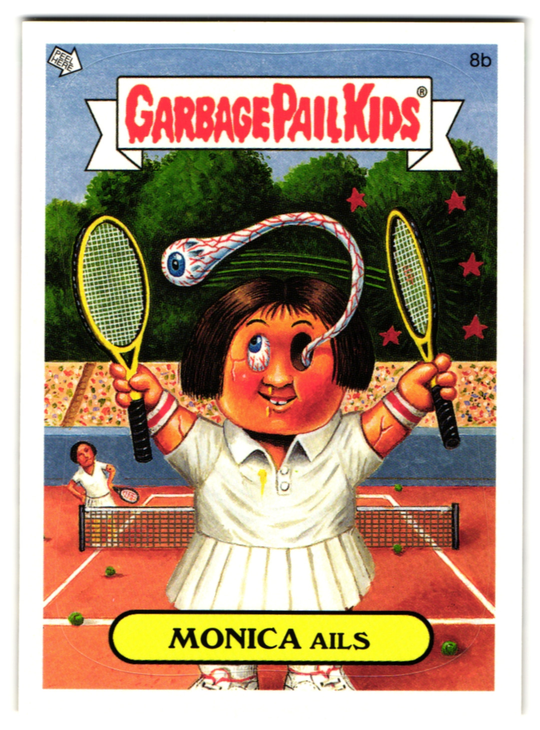 MONICA Seles Tennis Ails GPK Garbage Pail Kids 2005 All-New Series 4 #8b