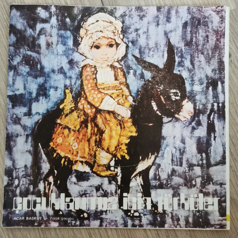 🇹🇷 Ekrem Zeki Ün türküler enfants piano EP 7" 45 tours pressage turc record