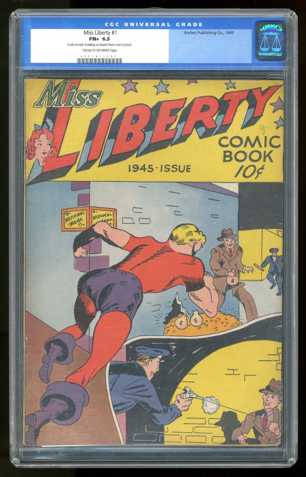 Miss Liberty #1 CGC 6.5 1945 0001811007