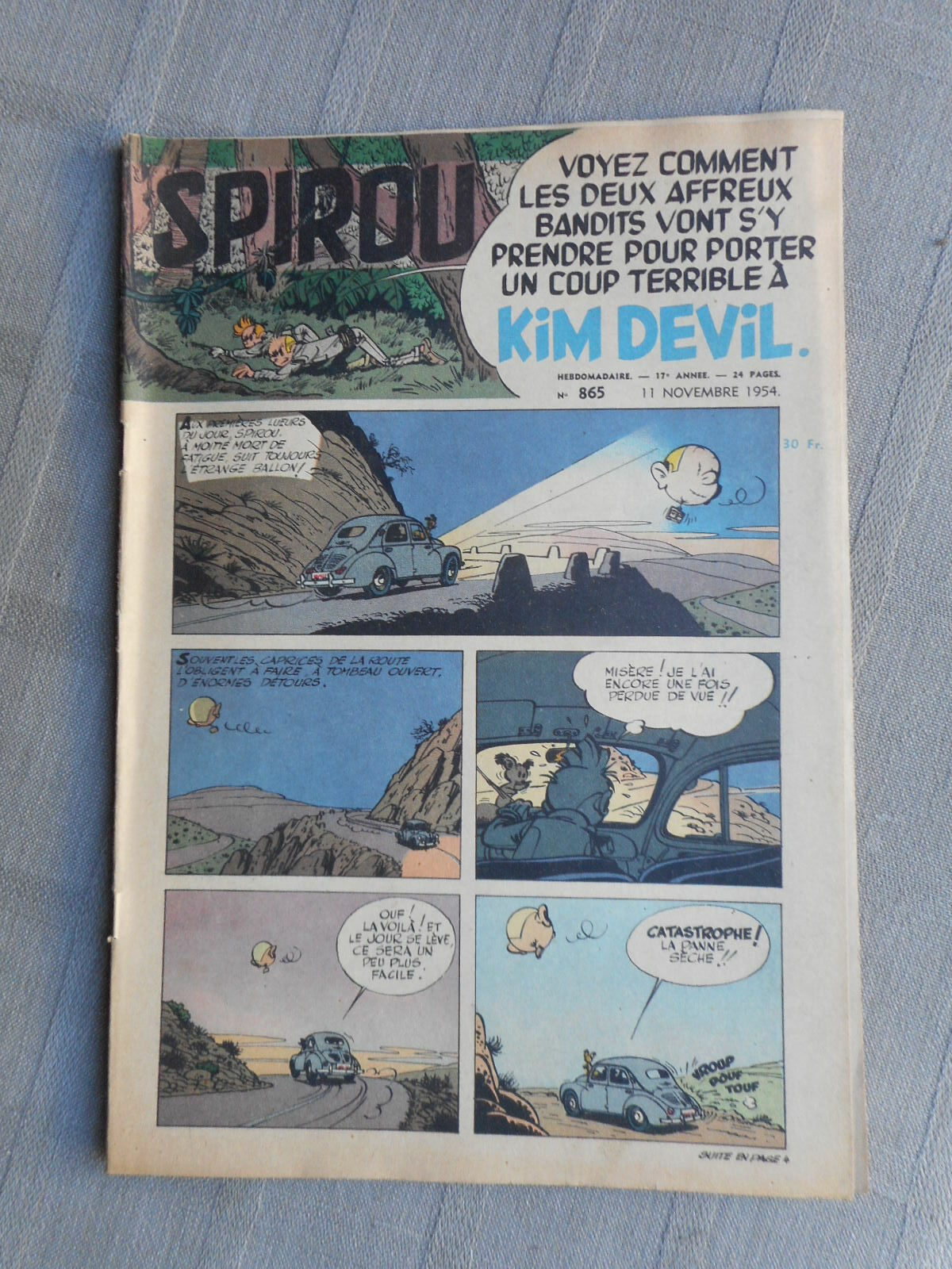 Hebdo Il Giornale Di Spirou N°865 1954 In Buone Condizioni