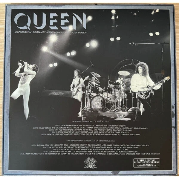 5LP BOX Queen -  Agony and Ecstasy (USA 1977)(Couleur)