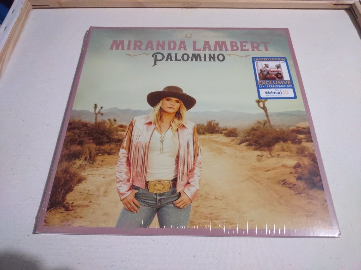 MIRANDA LAMBERT PALOMINO DOUBLE LP RECORD ALBUM W/FRAMEABLE ART NEW/SEALED