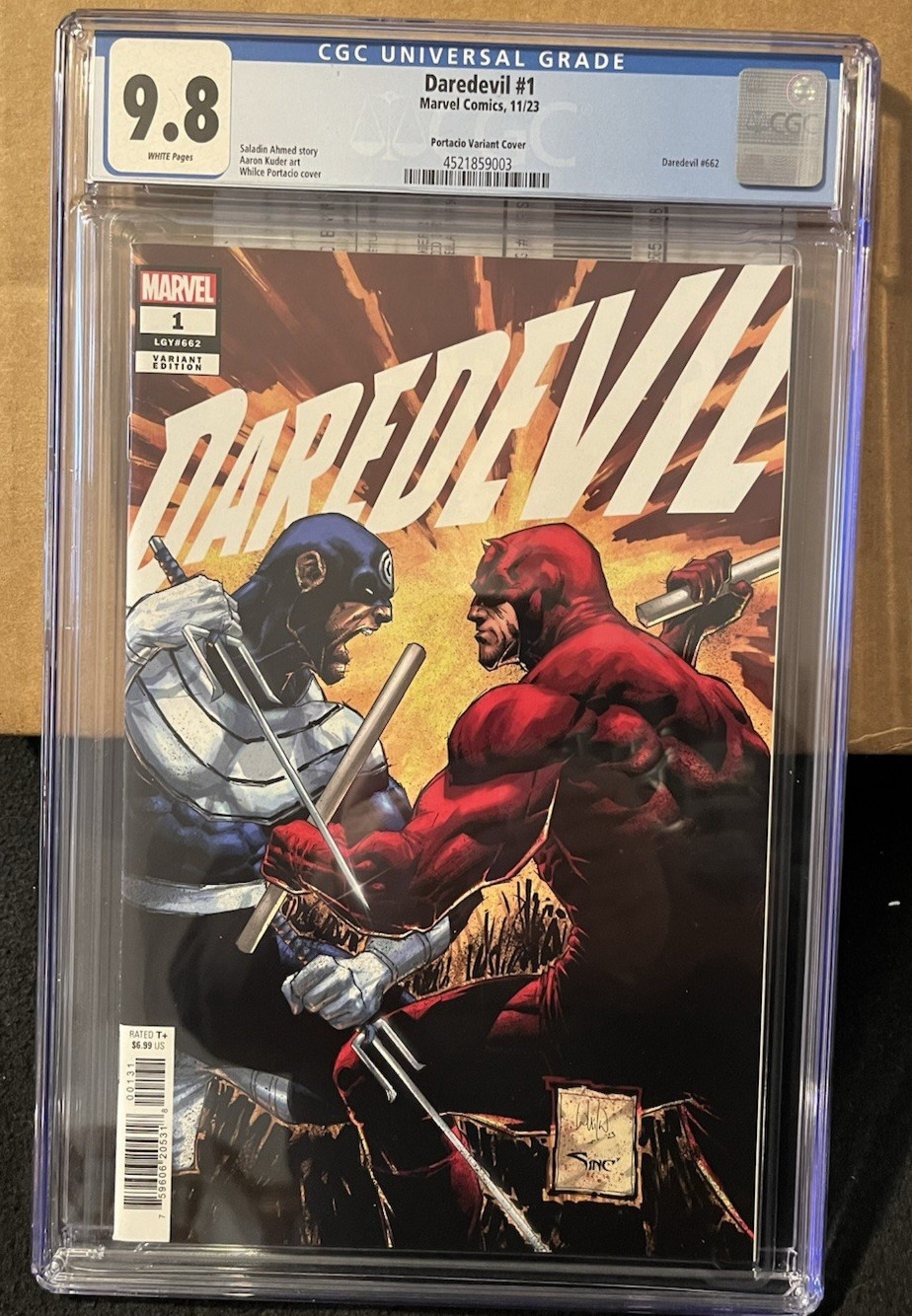 Daredevil 2023 Marvel #1F Whilche Portacio Variante CGC 9.8