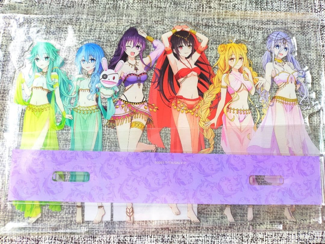 Date A Live Kurumi & Tohka Big Acrylic Stand Volks Akihabara Limited mai aperto