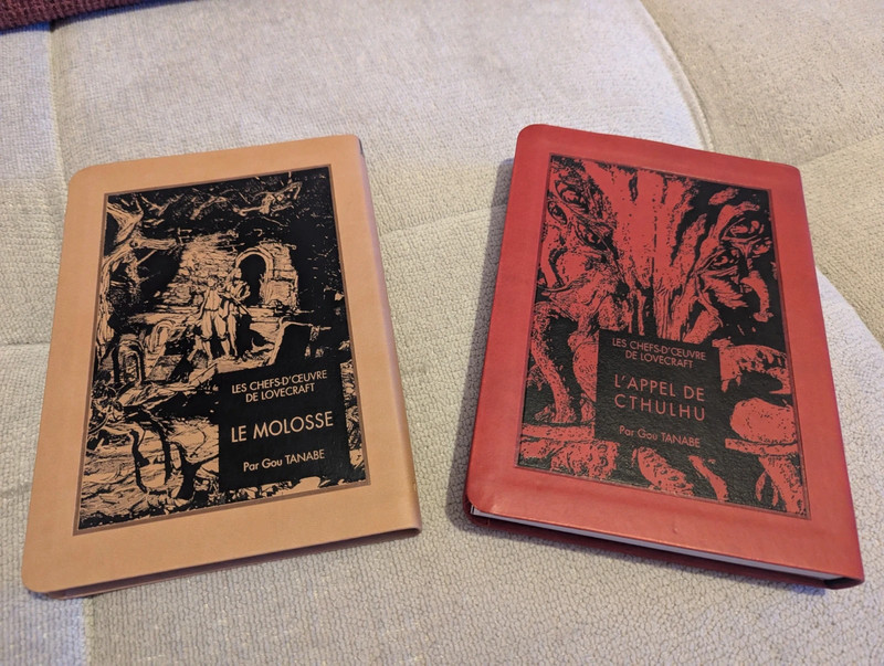 Lot de 2 mangas chef d'oeuvre de Lovecraft l'appel de cthulhu et le molosse